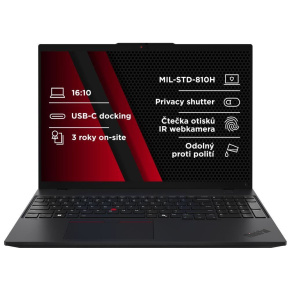 Lenovo TP L16 G1, Ryzen 7 Pro 7735U, 16.0˝ 1920x1200 WUXGA, UMA, 16GB, SSD 1TB, W11Pro, matný, 3y OS
