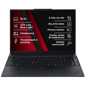 LENOVO NTB ThinkPad E16 Gen 3 - Intel Core 5 220U,16" WUXGA IPS,16GB,512SSD,HDMI,Int. Intel,W11P,3Y Onsite