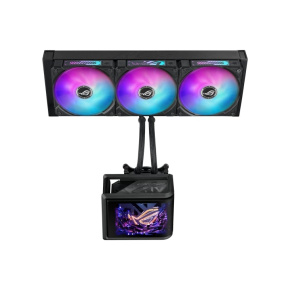 ASUS vodní chladič CPU AIO ROG RYUO IV SLC 360 ARGB, 3x120 mm, LGA1851, AM5, černá