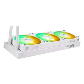 ASUS vodní chladič CPU AIO TUF GAMING LC III 360 ARGB LCD White, 3x120mm, LGA1851, AM5