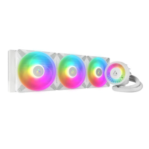 ARCTIC Liquid Freezer III - 420 A-RGB (White) : All-in-One CPU Water Cooler so 420 mm radiátorom a