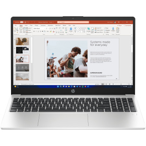 HP 250R G10, i5-120U, 15.6 FHD/300n, 16GB, SSD 512GB, W11Pro, 3-3-3, Silver