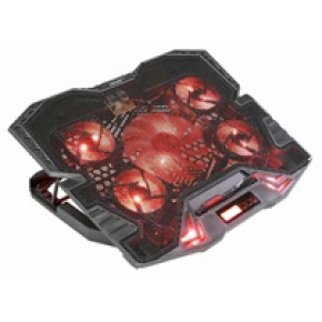 EVOLVEO Ania 5R, chladiaci podstavec pre notebook, červené podsvietenie