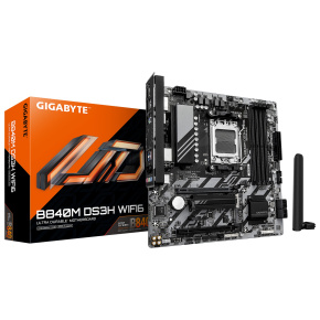 GIGABYTE MB Sc AM5 B840M DS3H WIFI6, AMD B840, 4xDDR5,WIFI, DP, HDMI, mATX
