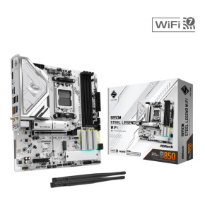 ASRock MB Sc AM5 B850M Steel Legend WiFi, AMD B850, 4xDDR5, 1xDP, 1xHDMI, WiFi, mATX