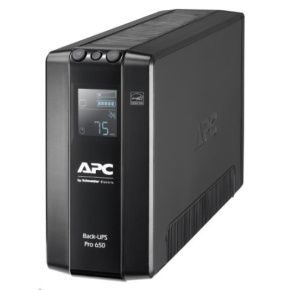 APC Back UPS Pro 650VA, 6 Outlets, AVR, LCD Interface