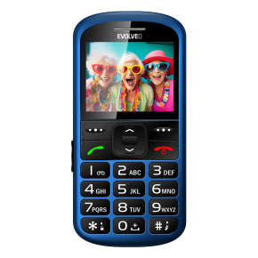 EVOLVEO EasyPhone XS, mobilní telefon pro seniory, modrá
