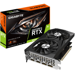 GIGABYTE VGA NVIDIA GeForce RTX 3050 WINDFORCE OC 8G V2, 8GB GDDR6, 2xDP, 2xHDMI