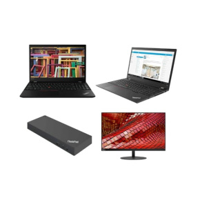 Notebook Lenovo ThinkPad T590 + Docking station Lenovo ThinkPad Thunderbolt 3 Workstation Dock Gen 2 40AN + Monitor Lenovo ThinkVision T27i-10 27" - Repas