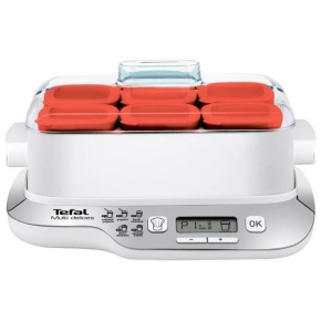 BAZAR - Tefal YG660 jogurtovač, 600 W, 6 nádob, bílá - poškozený obal