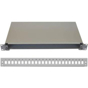 OPTIX 19" Optická vana 12xSC šedá aretace plastovým klipem