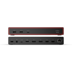 Lenovo ThinkPad USB4 Smart Dock 5500 - PD135W (2x DP, 1x HDMI, 1x RJ45, 2x USB-C,4x USB) max 4x LCD Lenovo ThinkPad USB4 Smart Dock 5500 - PD135W (2x DP, 1x HDMI, 1x RJ45, 2x USB-C,4x USB) max 4x LCD