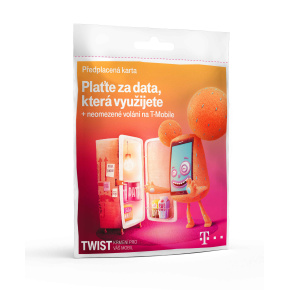 T-Mobile Plaťte za dáta ktoré využijete + neobmedzené volanie, 200kč kredit