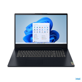 Lenovo IP 3 17IAU7, i3-1215U, 17.3˝ 1600x900 HD+, UMA, 8GB, SSD 512GB, W11H, modrá, 2y CI