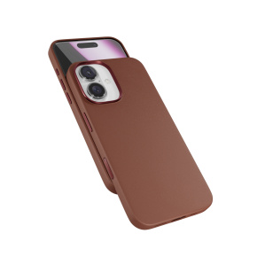 Epico Mag+ kožený kryt iPhone 16 - hnedá