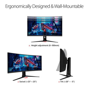 ASUS ROG STRIX 34" IPS 3440x1440 UWQHD 180Hz 1ms 400cd 2xUSB-C HDMI DP čierny