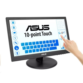 ASUS VT169HE 15,6" IPS Touch 10-bodový dotykový monitor 1920x1080 5ms 220cd HDMI, D-Sub čierny