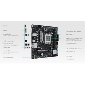 ASUS PRIME A620M-K/AM5/mATX