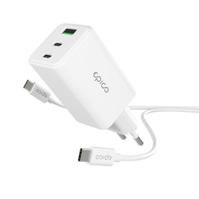 Epico GaN 65W adaptér EA65 s 1,2 m USB-C káblom Epico GaN 65W adaptér EA65 s 1,2 m USB-C káblom