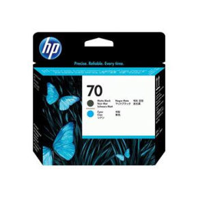 HP no 70 černá a azurová tisková hlava, C9404A