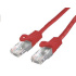 Kabel C-TECH patchcord Cat6, UTP, červený, 5m