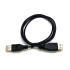 Kábel C-TECH USB A-A 1,8m 2.0 predlžovací, čierny