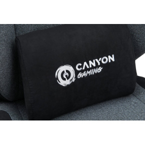Canyon XLCH01, Boulder, XL herné kreslo s poťahom z tkaniny, nosnosť až do 150kg, šedé