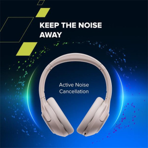 Canyon BTHS-6, OnRiff 6 Bluetooth bezdrôtové slúchadlá, ANC aktívne potláčanie hluku, USB-C nabíjanie, čierne