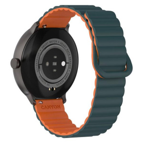 Canyon SW-69, Jacky, smart hodinky, BT, fareb. LTPS displej 1,3", vodotes. IP68, 25 športov, zeleno/oranžové