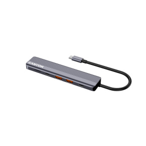 Canyon DS-17, Multiport Docking Station, 6 portov, 1xUSB-C 100W+2xUSB3.0+ 1xHDMI+čítačka kariet Canyon DS-17, Multiport Docking Station, 6 portov, 1xUSB-C 100W+2xUSB3.0+ 1xHDMI+čítačka kariet