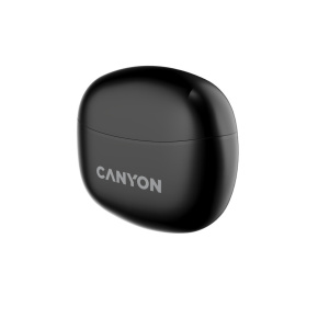 Canyon TWS-5, True Wireless Bluetooth slúchadlá do uší, USB-C nabíjanie, nabíjacia stanica v kazete, čierne Canyon TWS-5, True Wireless Bluetooth slúchadlá do uší, USB-C nabíjanie, nabíjacia stanica v kazete, čierne