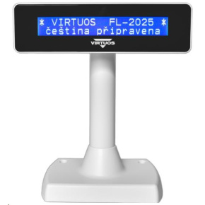 Virtuos zákaznícky displej Virtuos FL-2025MB 2x20, USB, biely Virtuos zákaznícky displej Virtuos FL-2025MB 2x20, USB, biely