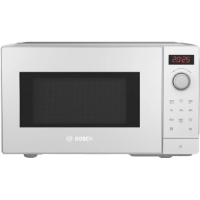 BAZAR - Bosch Serie 2 FFL023MW0 mikrovlnná trouba, 800 W, 20 l, LED displej, 5 úrovní výkonu, bílá - poškozený obal