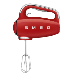 Smeg HMF01RDEU ruční mixér, 250 W, 9 programů, časovač, turbo, elektronický tempomat, červený