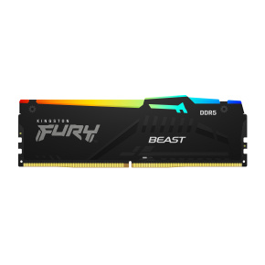 Kingston FURY Beast/DDR5/16GB/6400MHz/CL32/1x16GB/RGB/Black