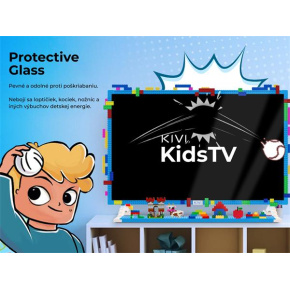 KIVI TV pre deti, 32" (81cm), FHD, Android TV 11, 1920x1080, ochranné sklo, nočné svetlo