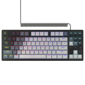 Lorgar Azar 514 TKL, kompaktná mechanická herná klávesnica, US layout, biela