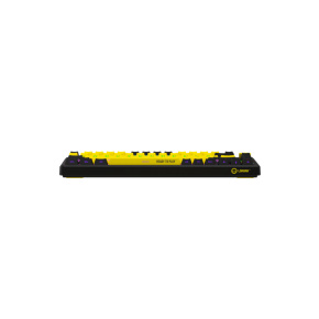 Lorgar KBP7075, Pro bezdrôtová mechanická herná klávesnica, Wireless 2.4 GHz/ BT 5.0, 75% veľk., Displ.,US layout, žltá