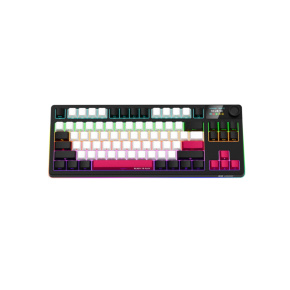 Lorgar KBP70TKLW, Pro bezdrôtová mechanická herná klávesnica, 2.4 GHz/ BT 5.0, Displej, multim. tlač., US layout, čierna