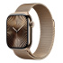 Apple Watch Series 10 GPS + Cellular 46mm Gold Titanium Case with Gold Milanese Loop - S/M