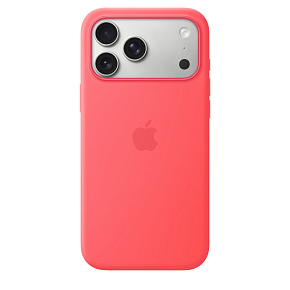 iPhone 17 Pro Max Silicone Case with MS – Br.Guava iPhone 17 Pro Max Silicone Case with MS – Br.Guava