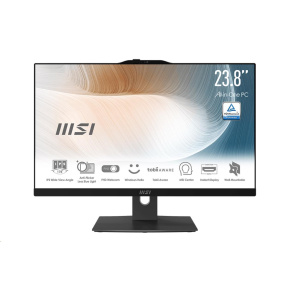 MSI PC AiO AM242TP (Modern AM242TP 1M-2021XEU), Core 5 120U, 23.8" FHD, Touch, 16GB, 512GB SSD, N/A, No OS, Black MSI PC AiO AM242TP (Modern AM242TP 1M-2021XEU), Core 5 120U, 23.8" FHD, Touch, 16GB, 512GB SSD, N/A, No OS, Black