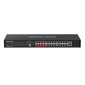 Mercusys MS126CP 24xFE PoE+ 2xGb rack switch Mercusys MS126CP 24xFE PoE+ 2xGb rack switch