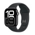 Apple Watch Series 10 GPS + Cellular 42mm Jet Black Aluminium Case with Black Sport Band - M/L