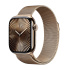 Apple Watch Series 10 GPS + Cellular 42mm Gold Titanium Case with Gold Milanese Loop