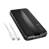 Power banka Natec TREVI SLIM Q V2 10000mAh, 2X USB-A 18W, 1X USB-C 20W, USB-C - USB0-C kábel, čierna