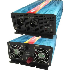 Menič napätia Carspa P2000U-24 24V/230V+USB 2000W, čistá sínusovka