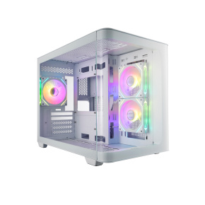 FSP S380-WA/Micro ATX/Transpar./Biela