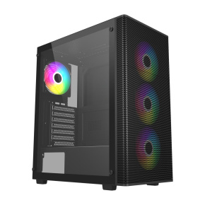 FSP ATX Midi Tower M220-BA, Black