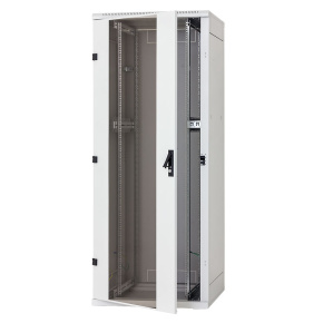 Stojan.rack rozoberateľný RZA 47U/600x1200 pred.i zad.dvere perforácia,čierny